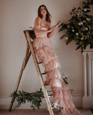 The gorgeous Laurel gown by @sanyuktashrestha 
.
Ethical and sustainable luxury and bridalwear, @sanyuktashrestha launched the first eco-friendly bridal collection back in 2011. She was among the first to introduce sustainability to the bridal industry.
.
.
#sustainablefashion #sustainablelife #sustainablebride #sustainableluxury #ethicalfashion #ethicalluxury #ecofriendlyliving #ecobride #ecofriendlywedding #ecofriendlybrides #sustainablewedding #pinkweddingdress #ecowedding #ecobride #bridalideas #bridalinspiration #bridetobe #pinkgown #colourweddingdress #weddingshoot #weddingphotography #styledshoot